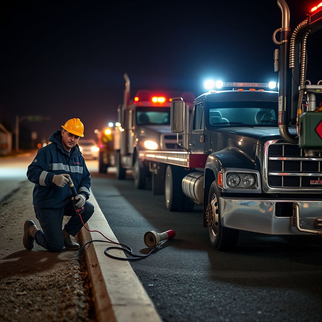 A Snappy Towing professional securing a vehicle onto a flatbed tow truck on a rural road near Notus, Idaho, ensuring safe transport.